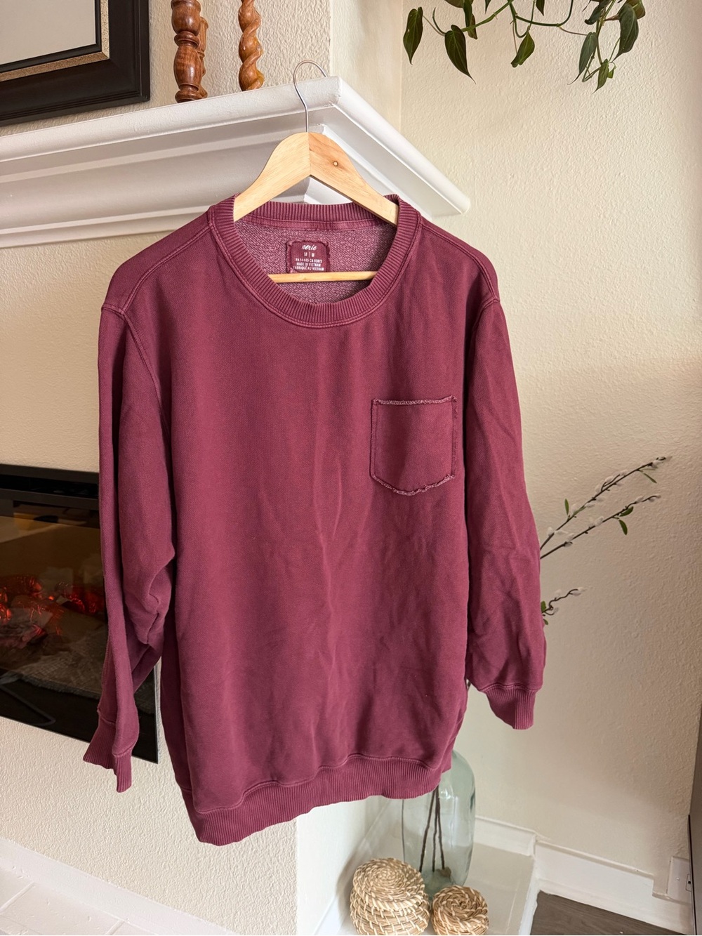 aerie Crewneck Sweatshirt - Maroon